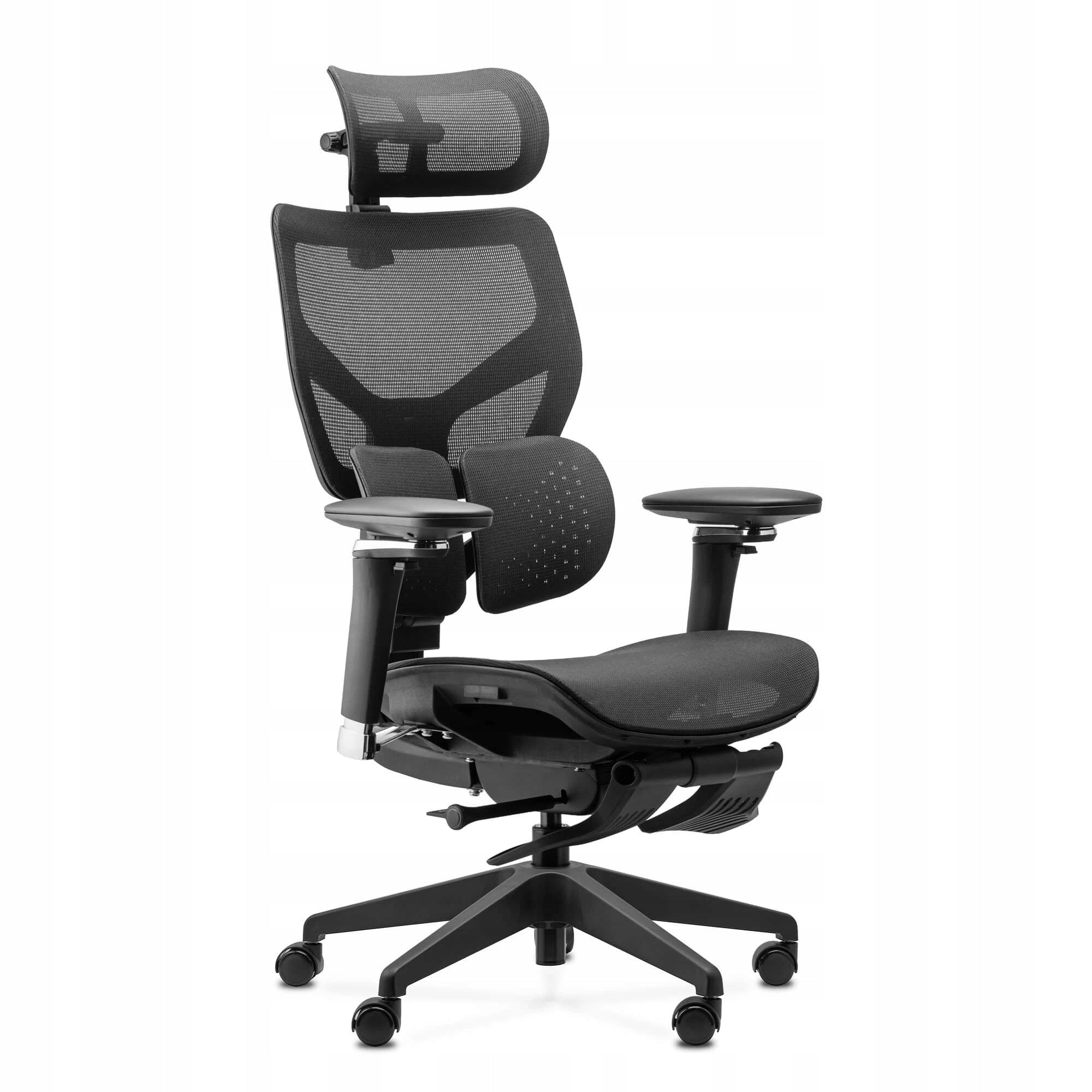 ERGONOMIC OFFICE CHAIR ERGOSHAPE 2.0 BLACK FOOTREST MEETS HEALTH AND SAFETY STANDARDS Packaging status original