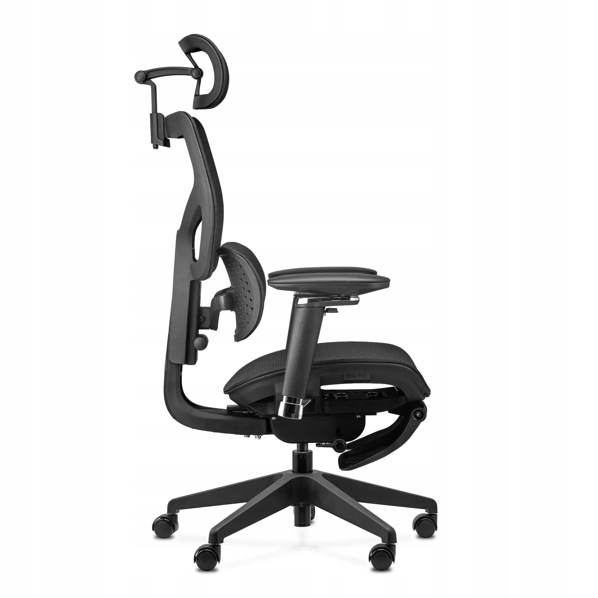 ERGONOMIC OFFICE CHAIR ERGOSHAPE 2.0 BLACK FOOTREST MEETS HEALTH AND SAFETY STANDARDS