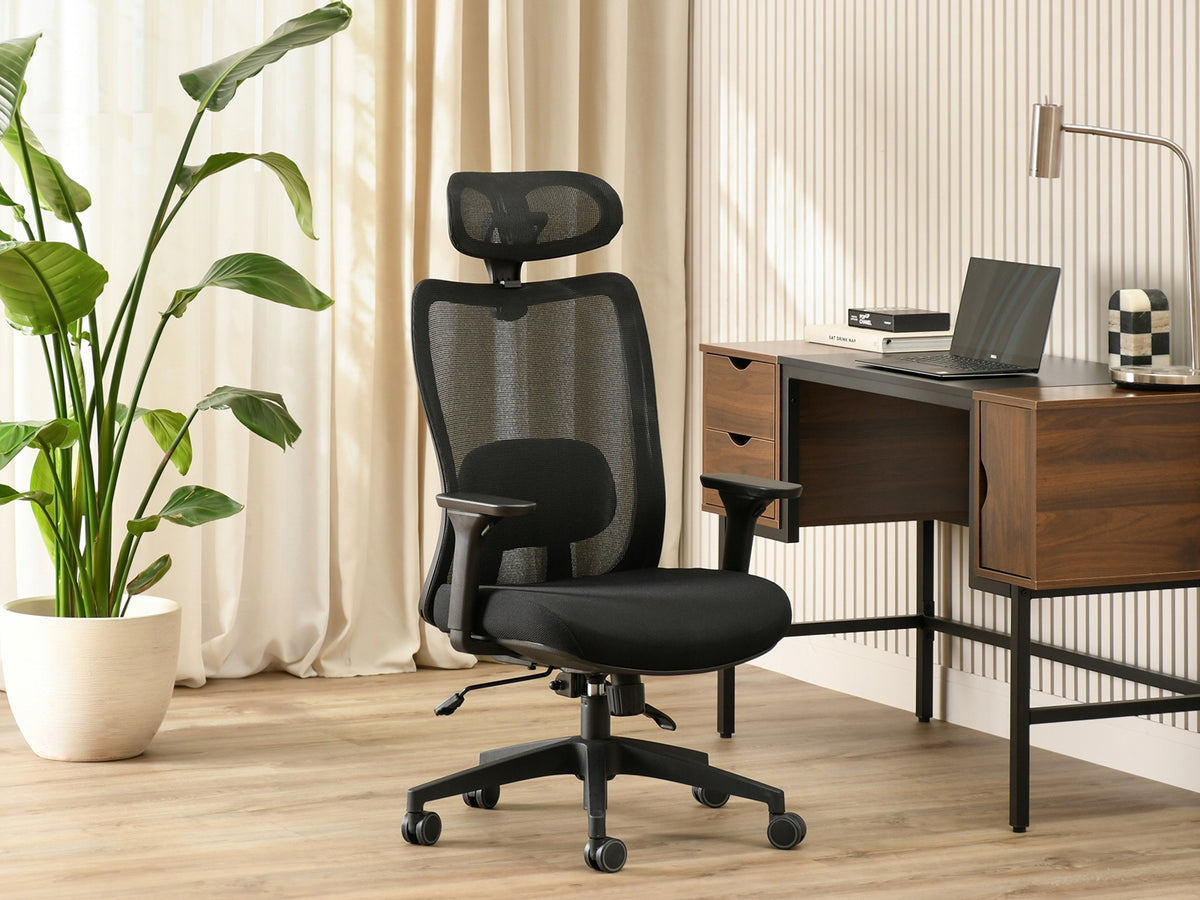 ERGONOMIC OFFICE CHAIR WITH ADJUSTABLE ARMRESTS MESH ARGON BLACK Manufacturer code 5907698697985