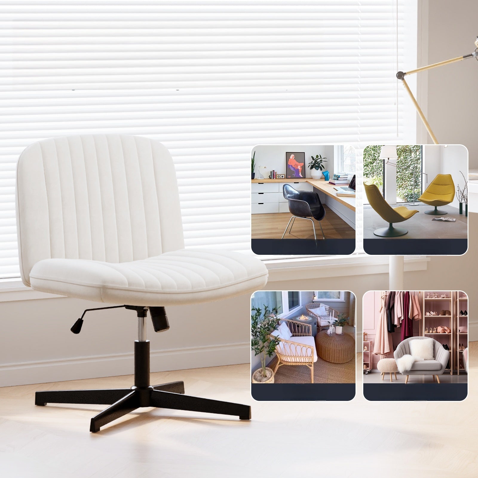 ERGONOMIC SWIVEL CHAIR, COMFORT DESIGN FOR CROSS-LEGGED HOME SITTING Manufacturer code X23F00K074