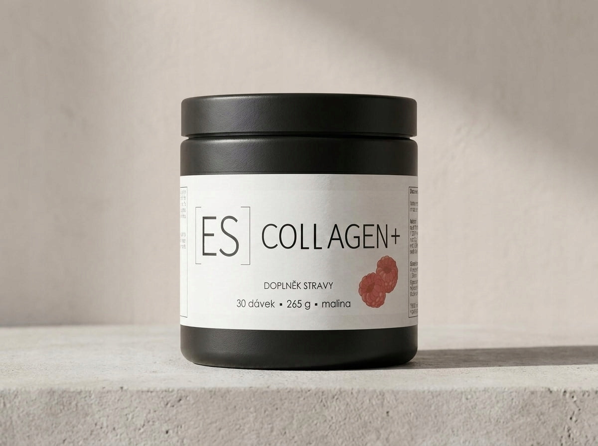 ES Collagen+ Malina: Prémiový bioaktivní rybí kolagen Peptan F 8000 mg Manufacturer code ES-CL-ML