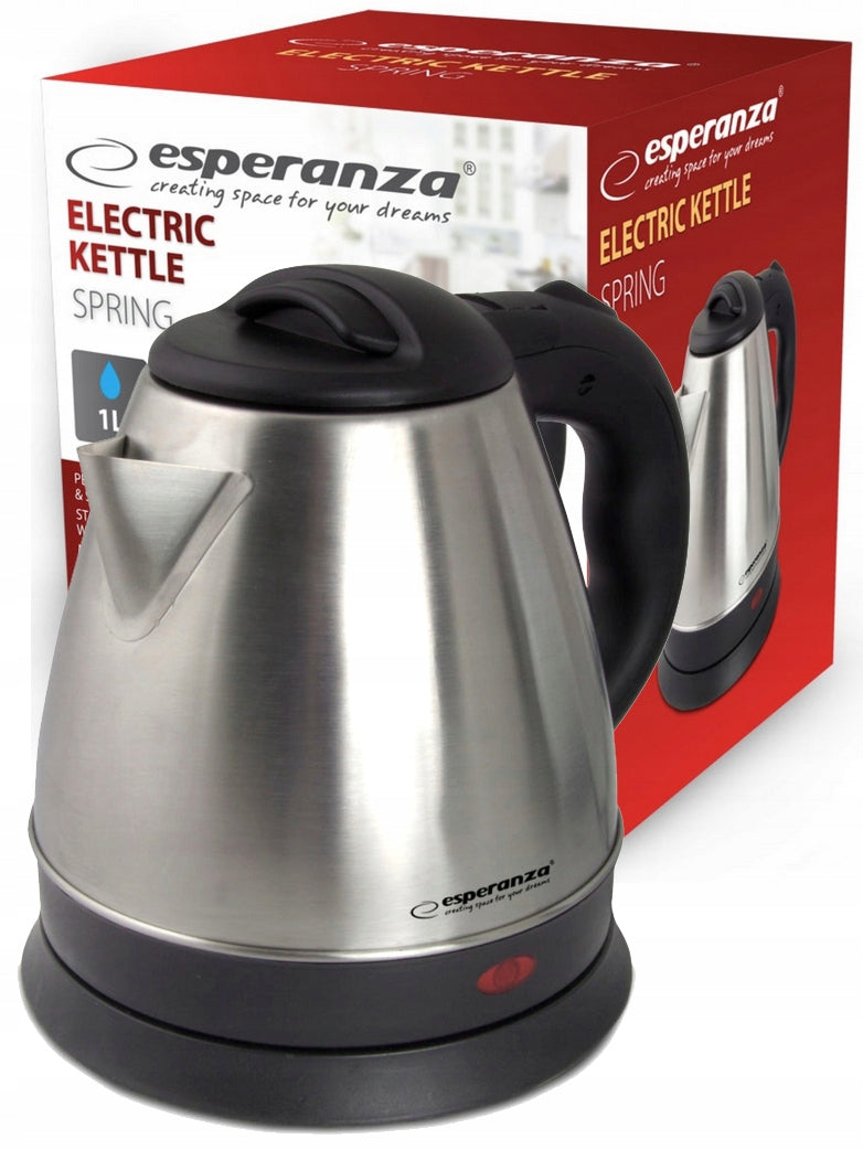 ESPERANZA ELECTRIC KETTLE SPRING 1.0 L INOX Model VEK016X