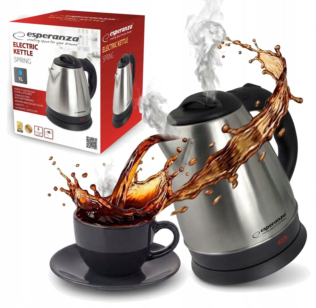 ESPERANZA ELECTRIC KETTLE SPRING 1.0 L INOX