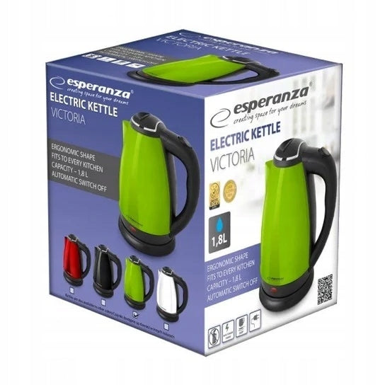 ESPERANZA ELECTRIC KETTLE VICTORIA 1.8 L GREEN EKK113G Capacity 1.8 l