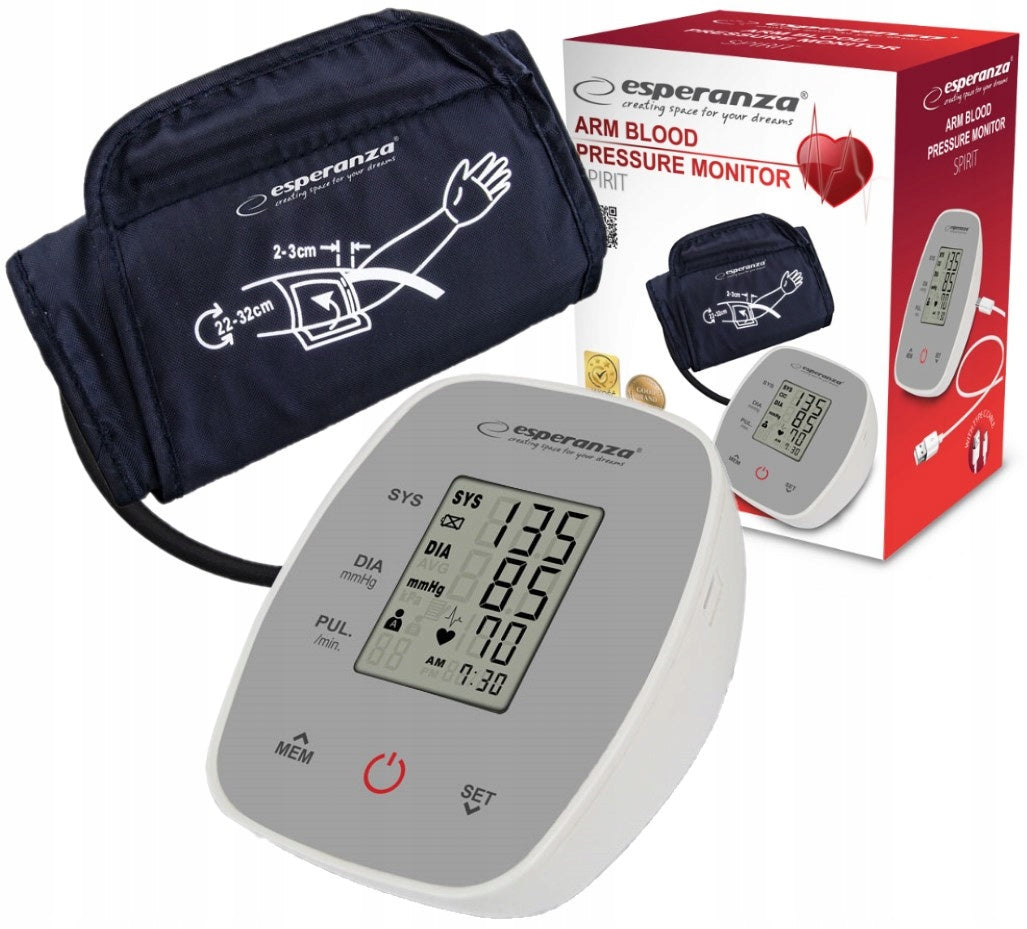 ESPERANZA SHOULDER BLOOD PRESSURE MONITOR SPIRIT ECB007
