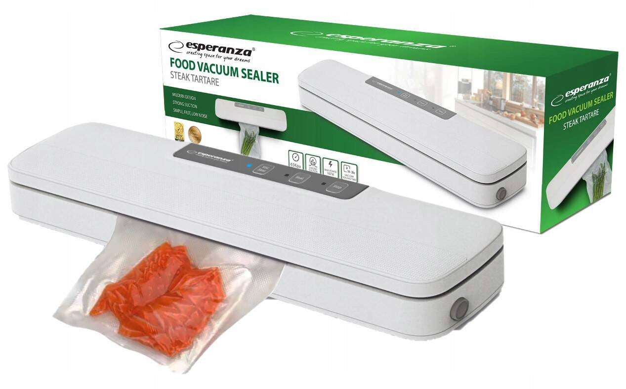 ESPERANZA VACUUM WELDING MACHINE FOR FOOD STEAK TARTARE WHITE 107W Manufacturer code EKV001