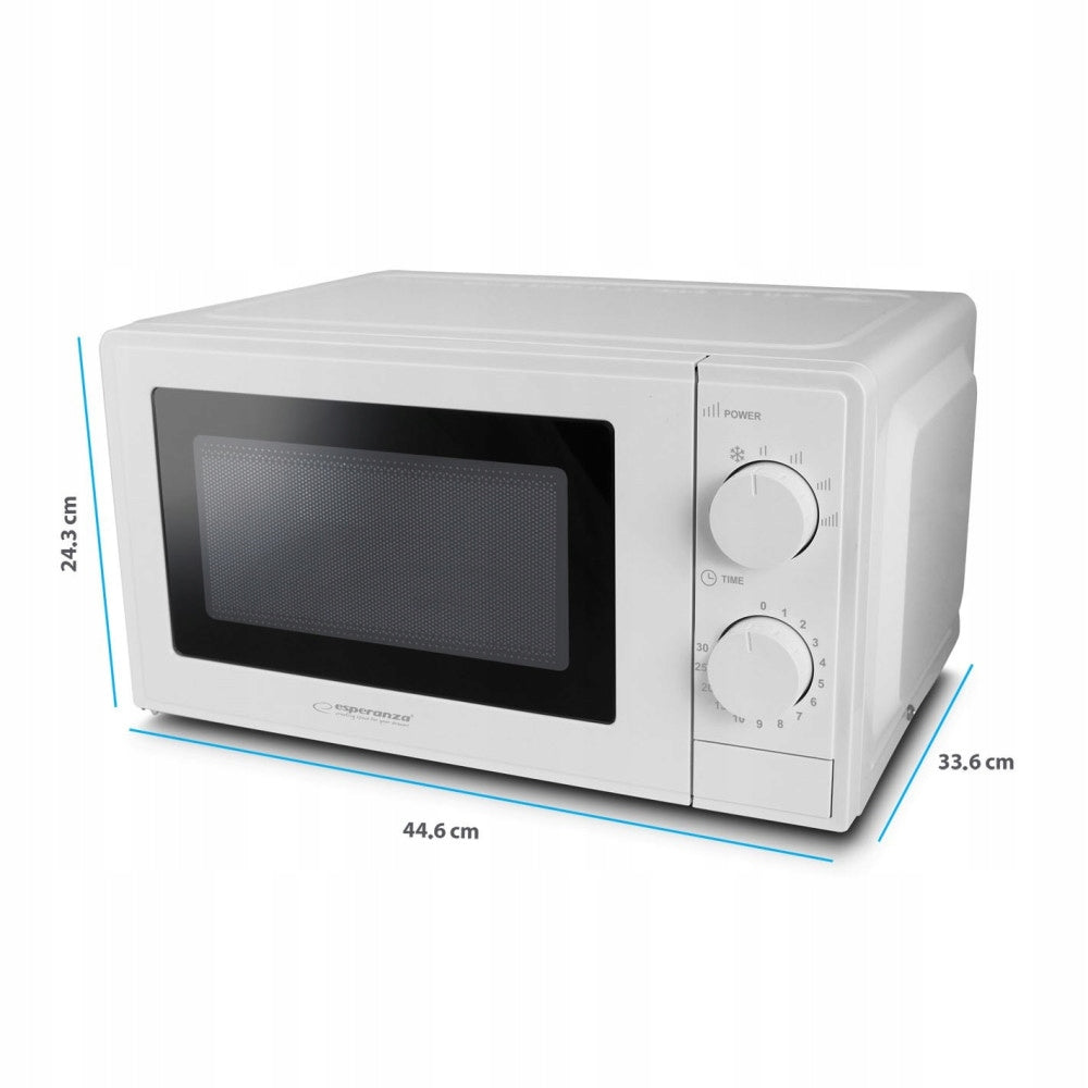 ESPERANZA microwave oven ESTOFADO WHITE EKO011W Model ESTOFADO