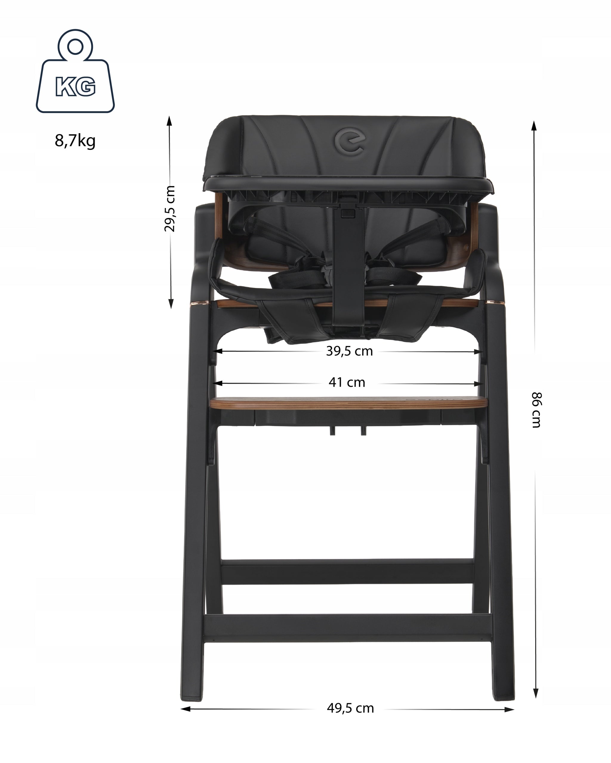 ESPIRO 2-IN-1 HIGH CHAIR ALLURE COLOR 09 BEIGE / BEIGE Packaging status original