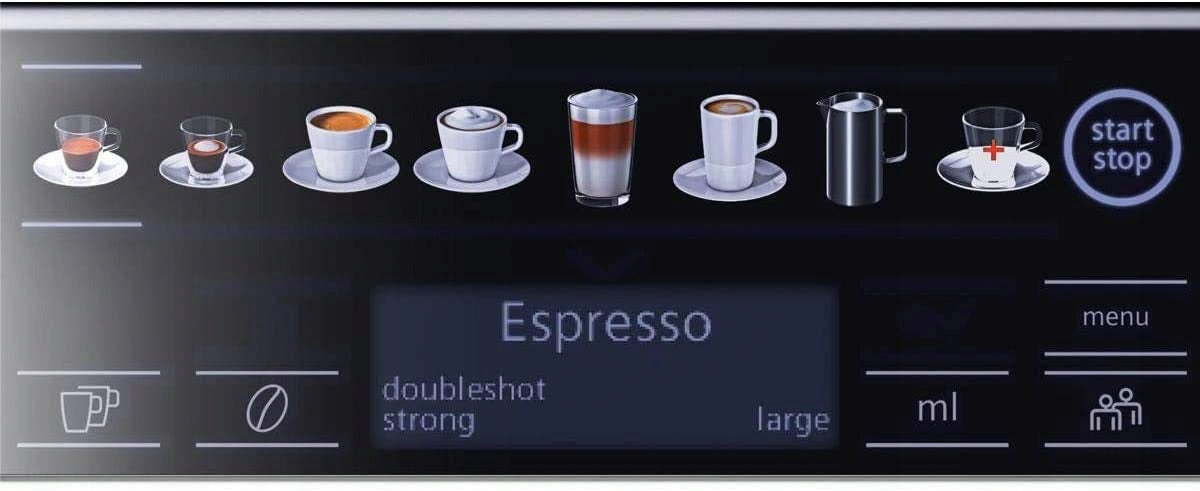 ESPRESSO MACHINE AUTOMATIC SIEMENS EQ6 plus s100 1500W x6 COFFEE DRINKS Manufacturer code Ekspres Ciśnieniowy Automatyczny Młynek
