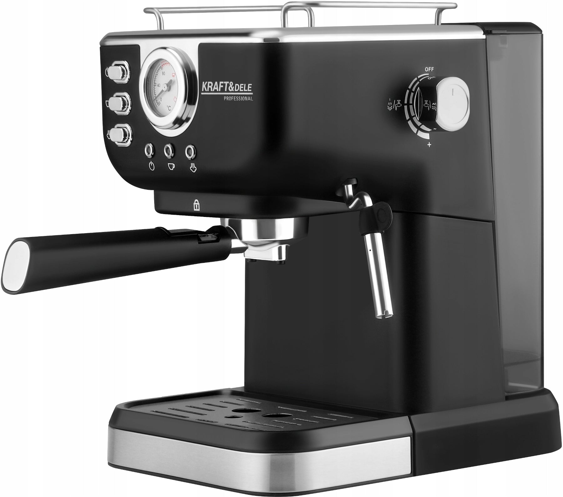 ESPRESSO MACHINE FOR COFFEE 1500W ELEGANT BLACK KRAFT&DELE KD4289