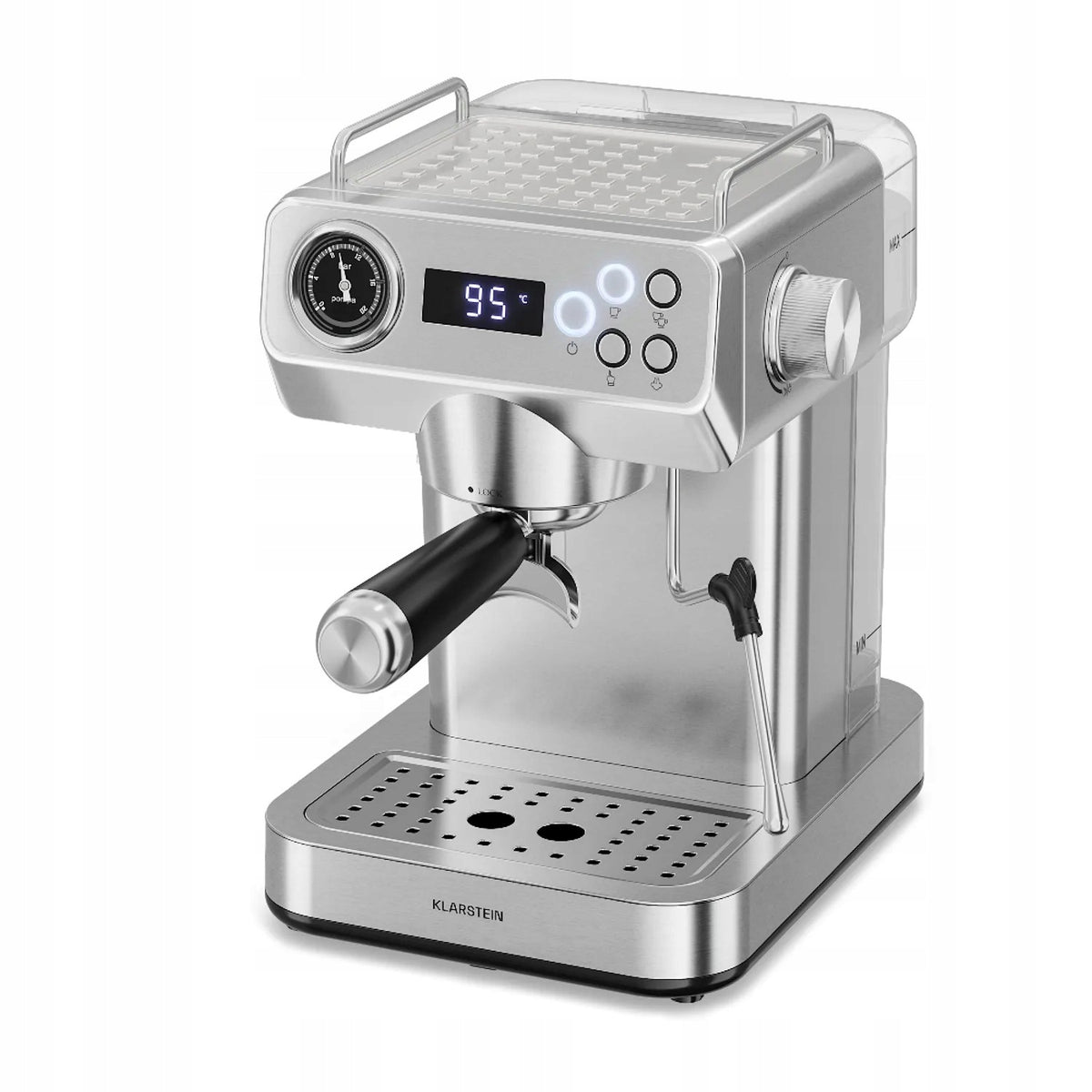 ESPRESSO MACHINE FOR COFFEE KLARSTEIN 1360W 20 BAR 1,3L 2 CUPS Model Libeica