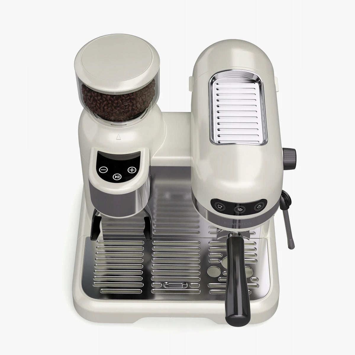 ESPRESSO MACHINE FOR COFFEE KLARSTEIN 19 BAR 1,4L 2 CUPS GRINDER Model Bella Café