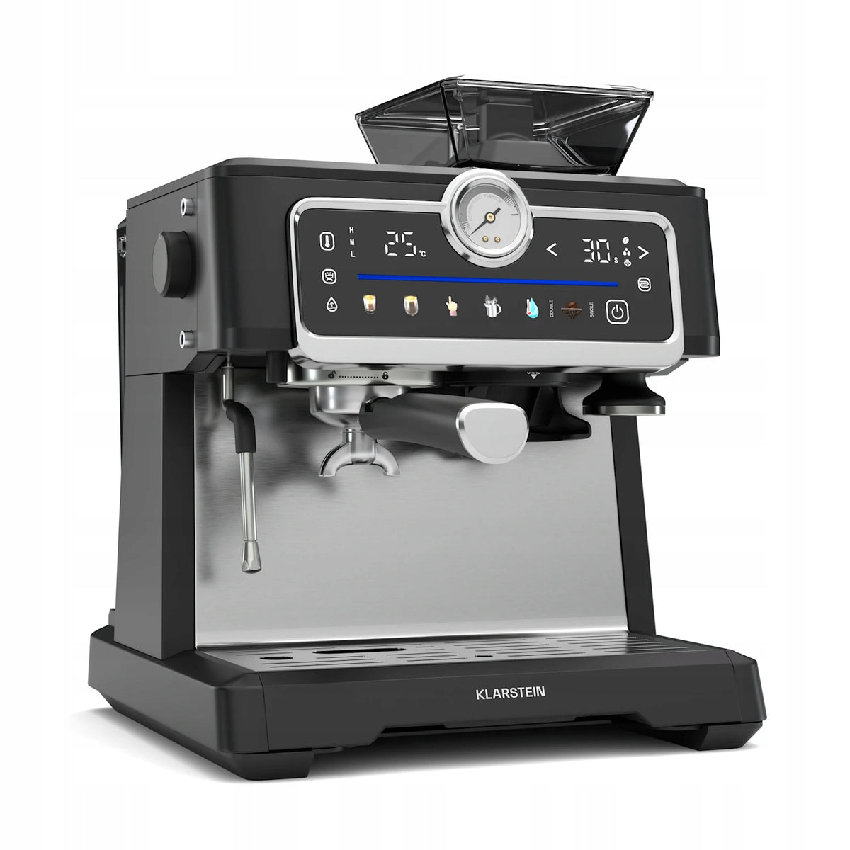 ESPRESSO MACHINE FOR COFFEE KLARSTEIN 20 BAR 2,3L 2 CUPS GRINDER