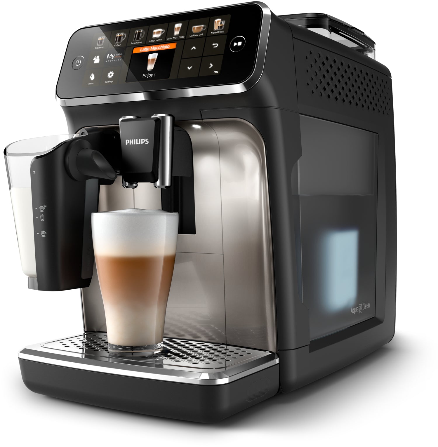 ESPRESSO MACHINE FOR COFFEE Philips 5400 LatteGo EP5447/90 Milk frother Brand Philips