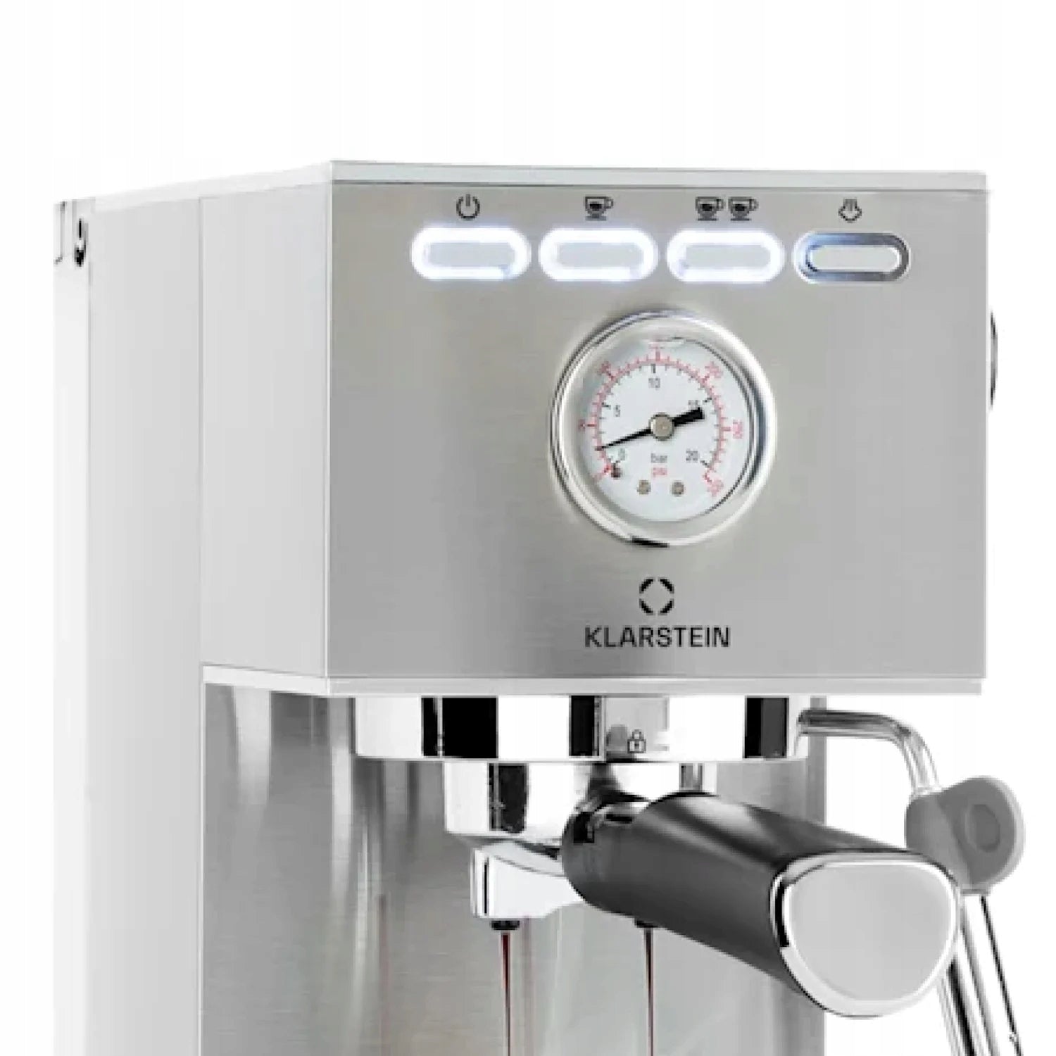 ESPRESSO MACHINE FOR FLASK COFFEE 1350W 20BAR 1,4L FROTHER SILVER Brand Klarstein
