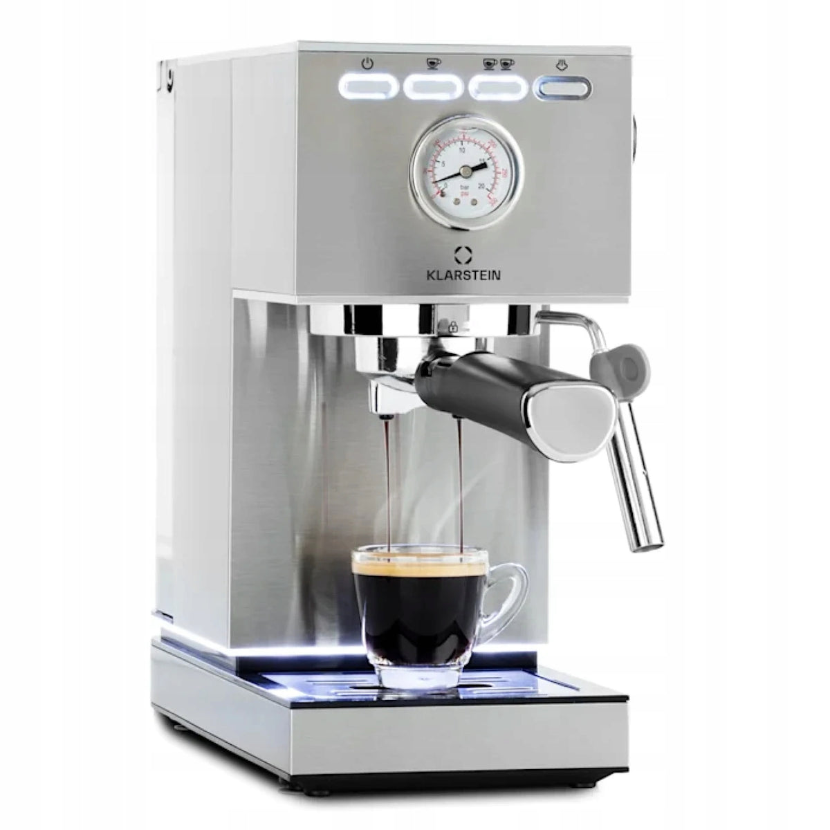 ESPRESSO MACHINE FOR FLASK COFFEE 1350W 20BAR 1,4L FROTHER SILVER
