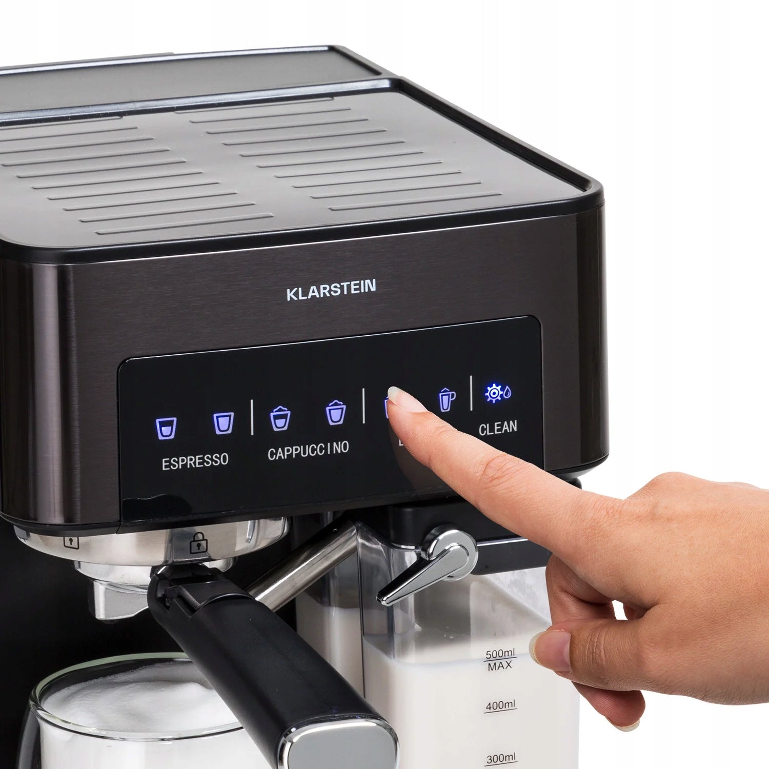 ESPRESSO MACHINE FOR FLASK COFFEE 1350W 20BAR 1,8L FROTHER BLACK Manufacturer code 10041523