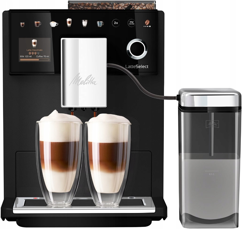 ESPRESSO MACHINE MELITTA LatteSelect frosted black F63/0-212 Model LatteSelect F63/0-212