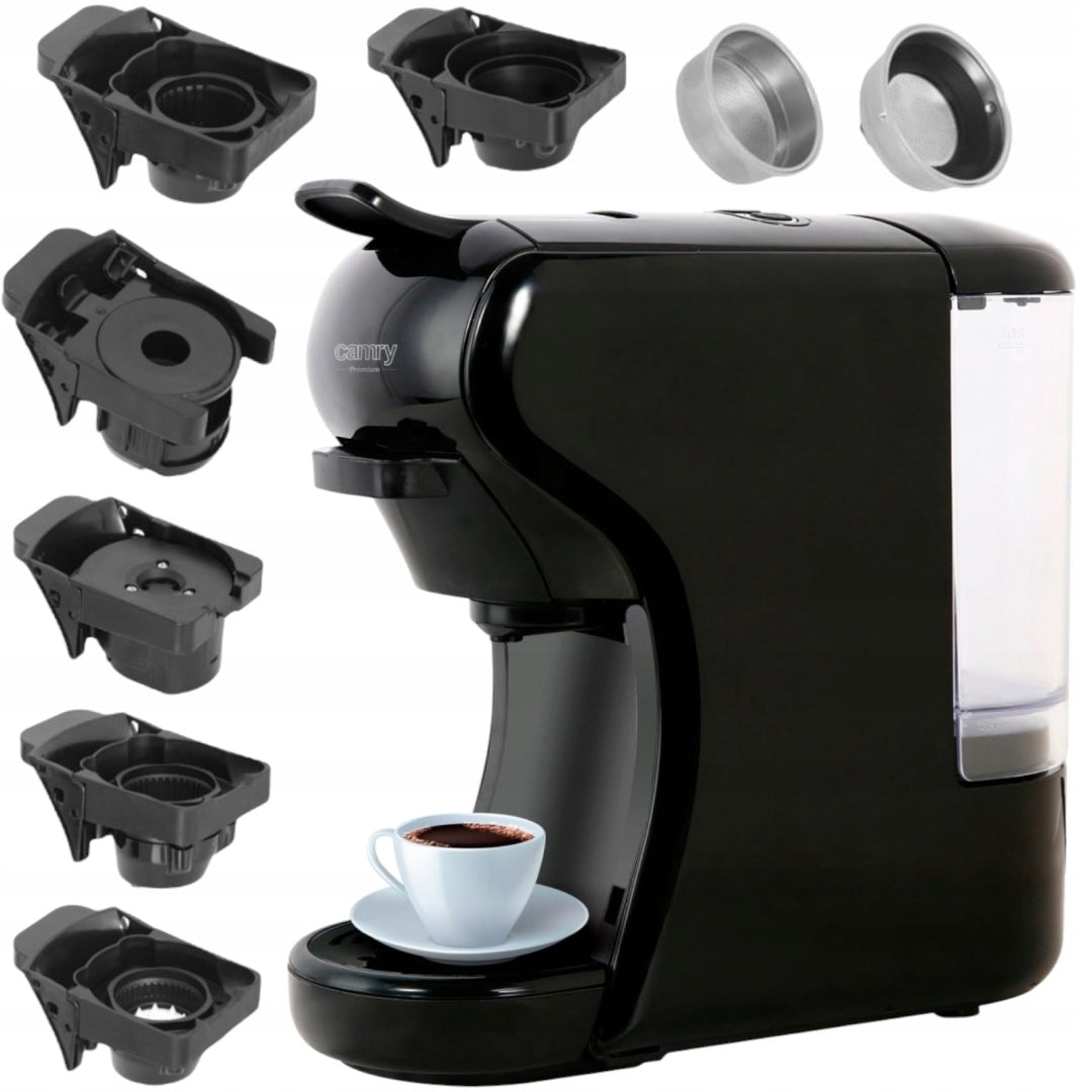 ESPRESSO MACHINE UNIVERSAL CAPSULE ADAPTERS FOR 9 capsules BLACK