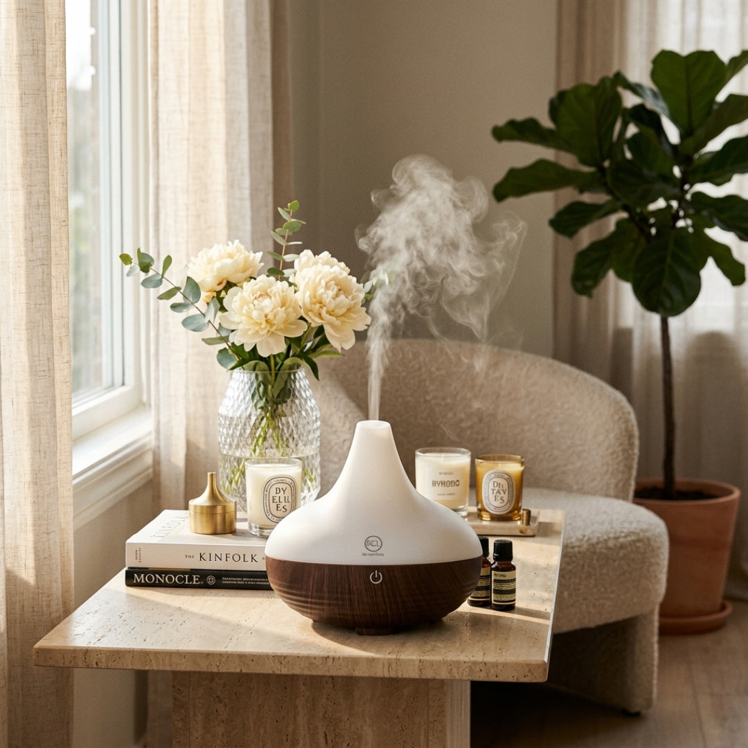 ESSENTIAL OIL DIFFUSER Ultrasonic Humidifier 80ML Manufacturer code DYFUZOR DO OLEJKÓW ETERYCZNYCH 80ML