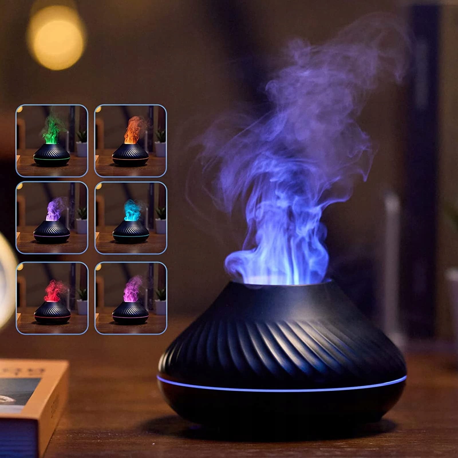 ESSENTIAL OIL DIFFUSER WITH 7-COLOR, 130ML, HUMIDIFIER