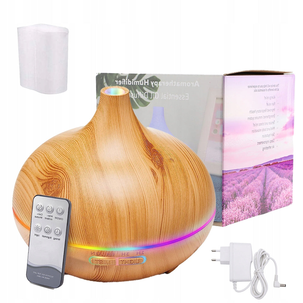 ESSENTIAL OIL NEBULIZER AROMATHERAPY DIFFUSER 7 COLORS 500ML Brand Bedee
