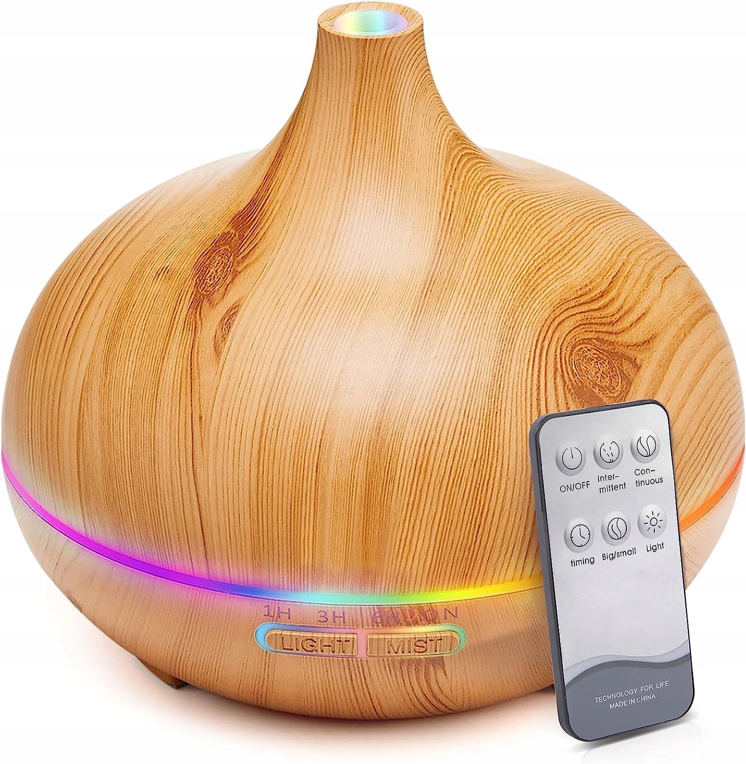 ESSENTIAL OIL NEBULIZER AROMATHERAPY DIFFUSER 7 COLORS 500ML
