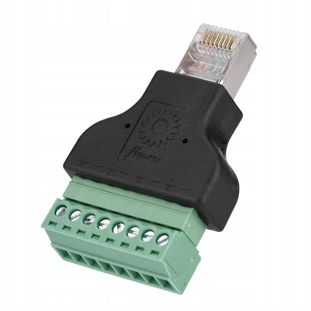 ETHERNET DVR CONNECTOR RJ45 MALE TO 8-PIN