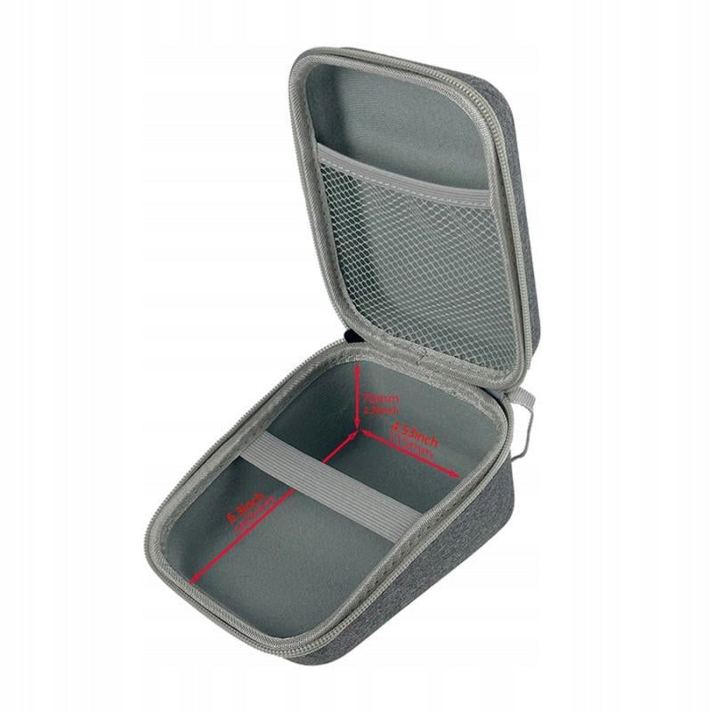 EVA Hard Storage Case Pouch Dustproof for Blood Pressure Monitor gray small Medical device no