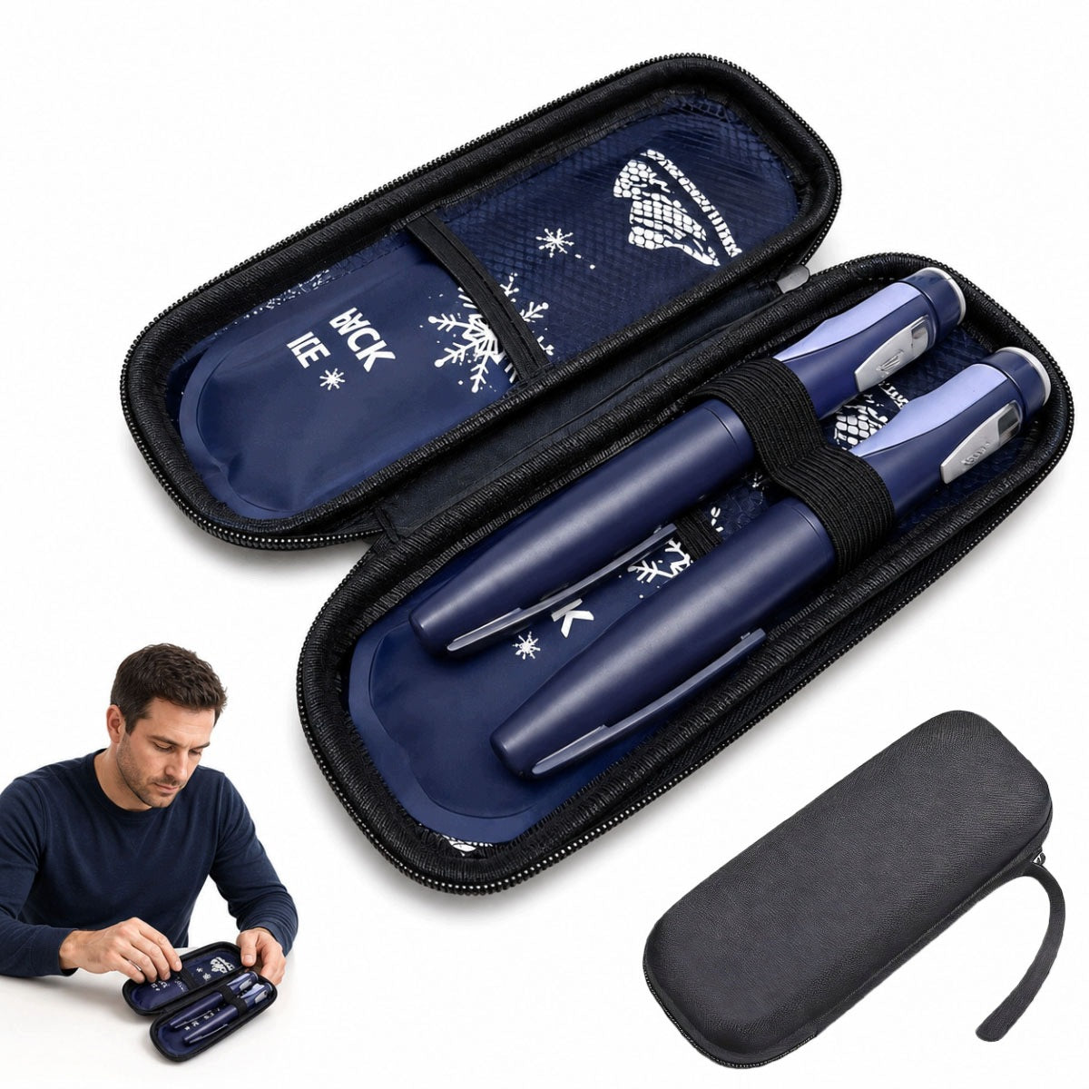 EVA Insulin Cooling Bag with 2 Gel Cartridges