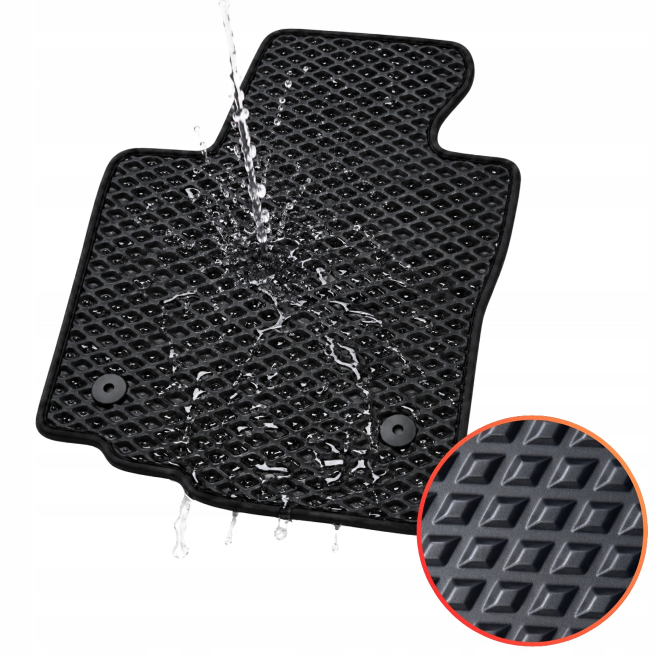 EVA Rug Driver for Car Waterproof Each Model 1pc B