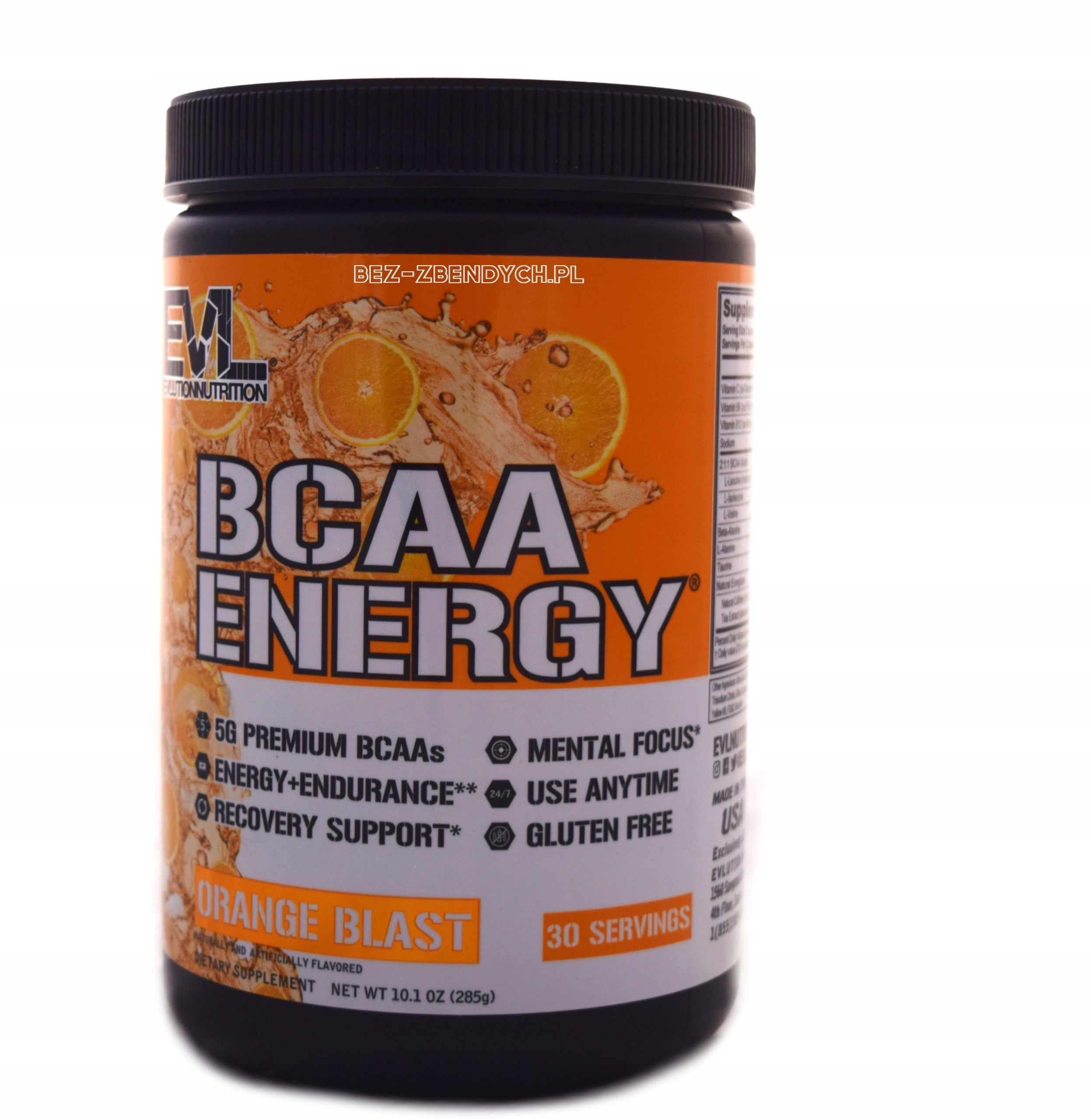 EVL Evlution Nutrition BCAA Energy 285g GLUTEN FREE AMINO ACIDS Expiration date at least 1 month from the date of purchase