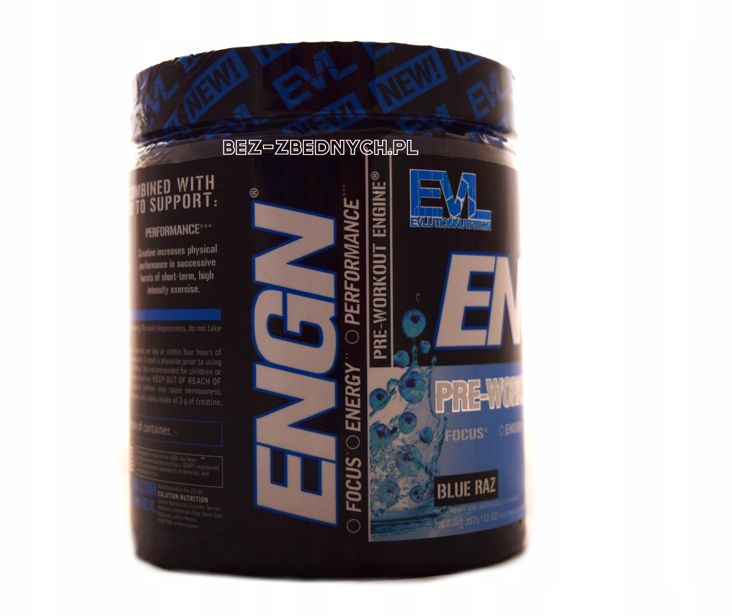 EVL Evlution Nutrition ENGN 300g CREATINE BETA ALANINE ENERGY PRE-WORKOUT Expiration date at least 1 month from the date of purchase