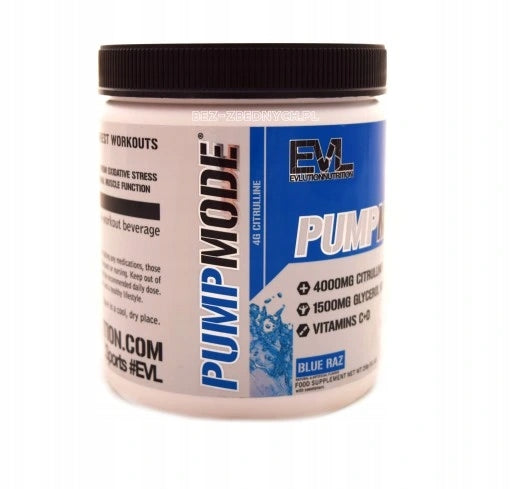 EVL Evlution Nutrition Pump Mode 258g GLYCEROL CITRUS BOOSTER STIM FREE Expiration date at least 1 month from the date of purchase