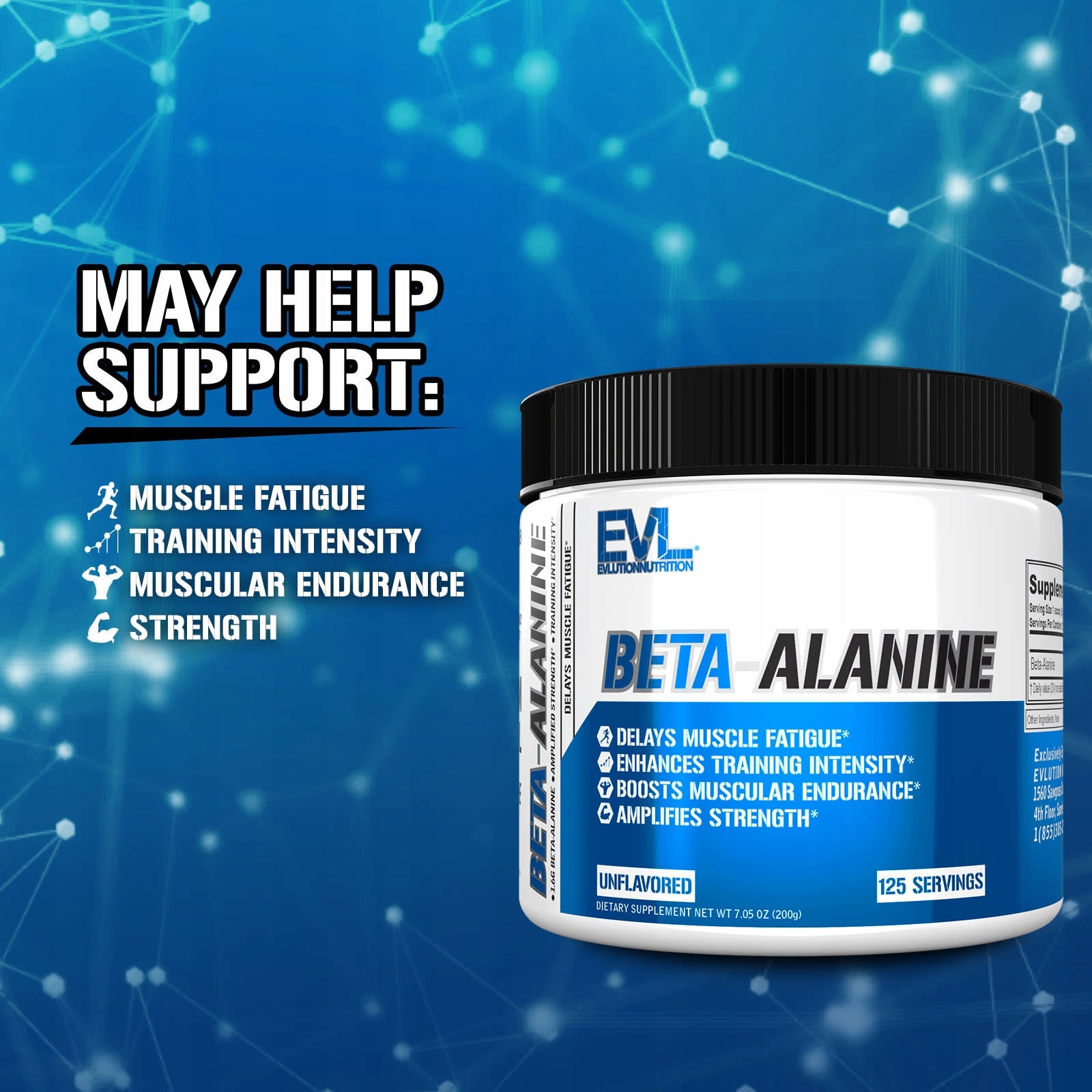 EVLution Nutrition, Beta-alanine, tasteless, 200 g Form other