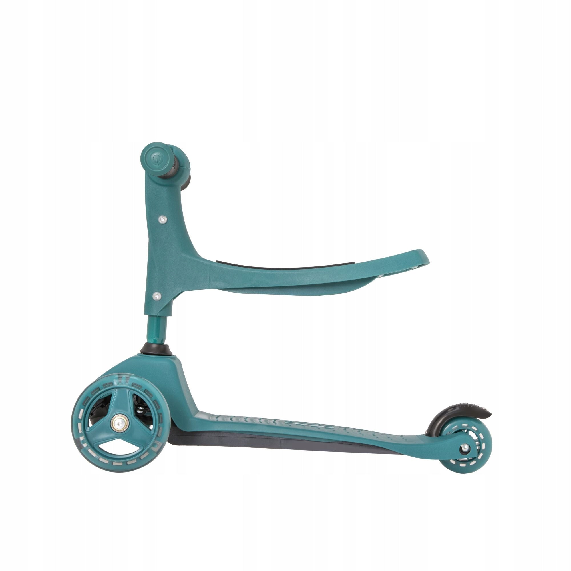 EVO ADJUSTABLE THREE-WHEELED SCOOTER RIDE-ON FOR CHILDREN 2IN1 Color green