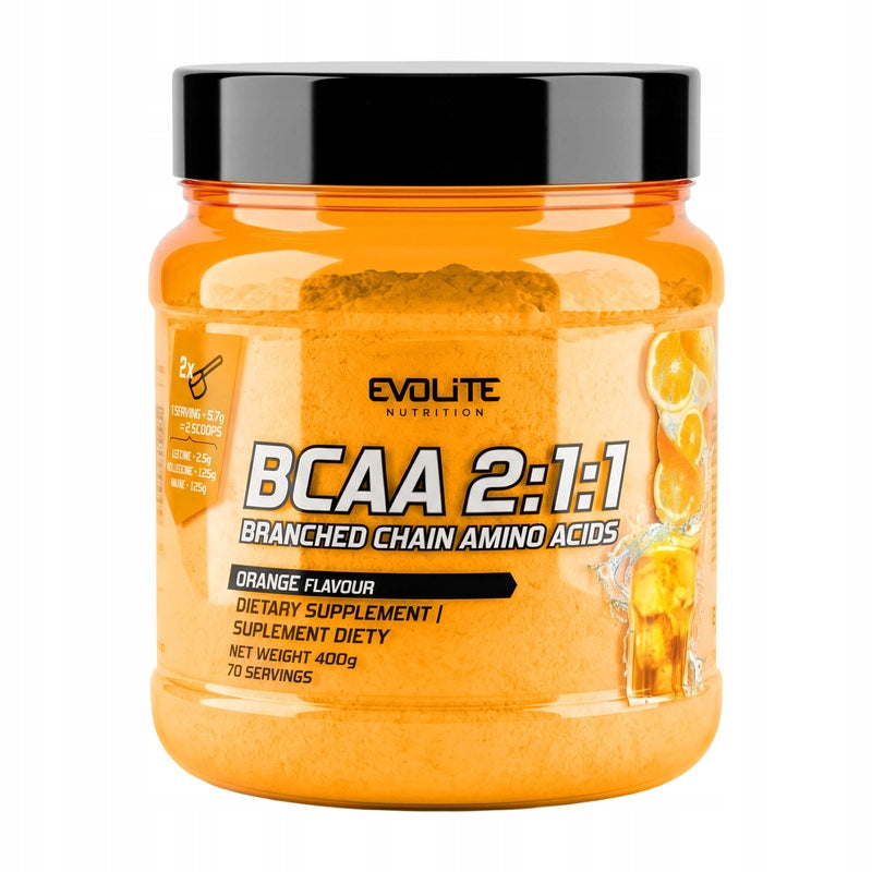 EVOLITE BCAA 2:1:1 400g AMINO ESSENTIAL AMINO ACIDS Leucine Expiration date at least 1 year from the date of purchase