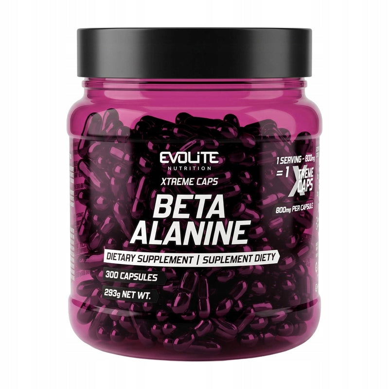 EVOLITE BETA-ALANINE 300 kaps 800mg 240g Performance Stimulation Endurance Expiration date at least 1 year from the date of purchase
