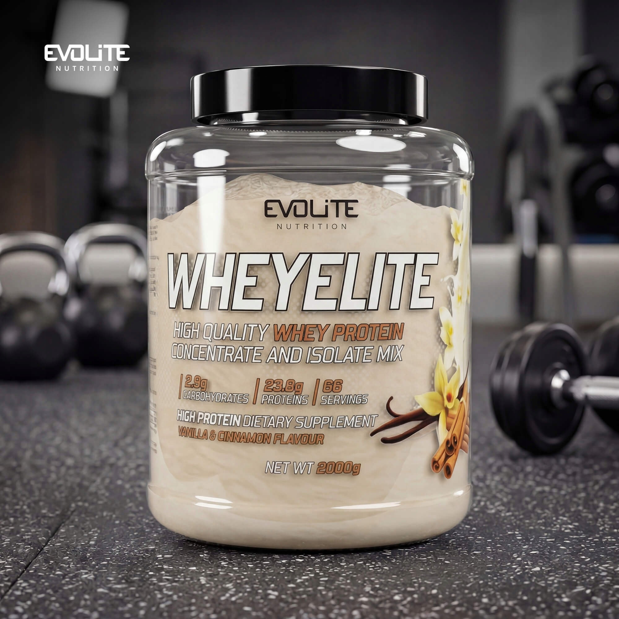 EVOLITE WHEYELITE 2000g No Preservatives WPC WPI PROTEIN Expiration date at least 1 year from the date of purchase