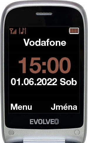 EVOLVEO EasyPhone FS červená barva Built-in memory no memory