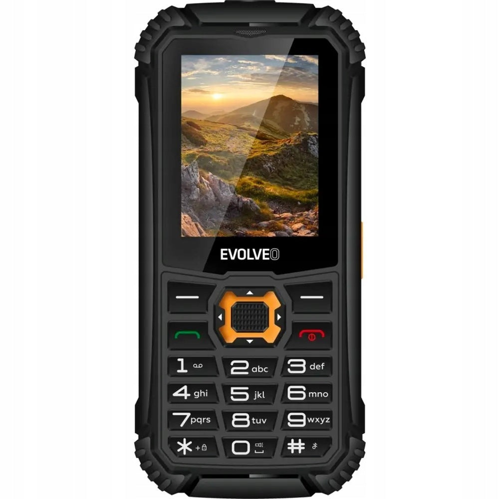 EVOLVEO StrongPhone Q1 Black Orange Packaging status original