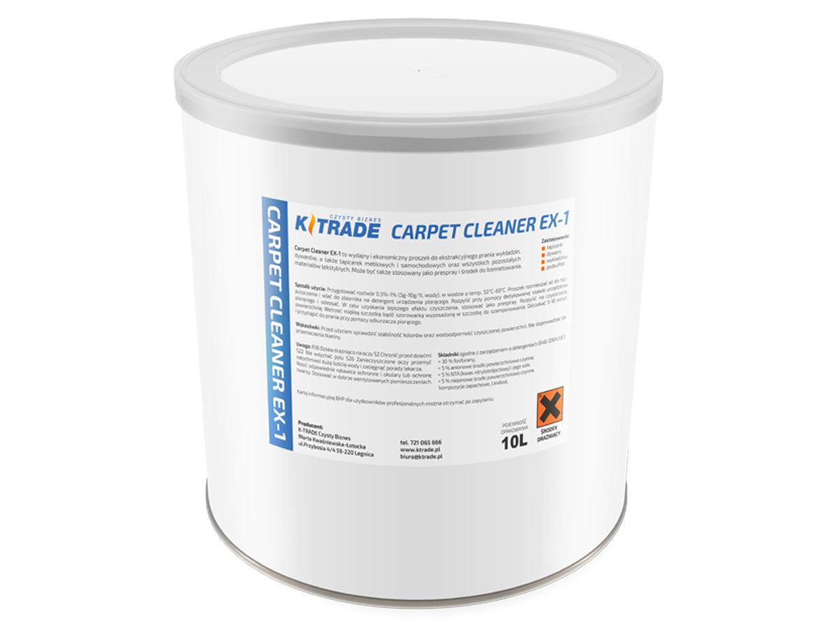 EX1 carpet and upholstery washing powder for washing vacuum cleaner 10kg RM