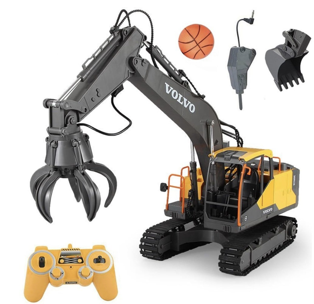 EXCAVATOR BULLDOZER VOLVO REMOTE CONTROLLED RC 3IN1