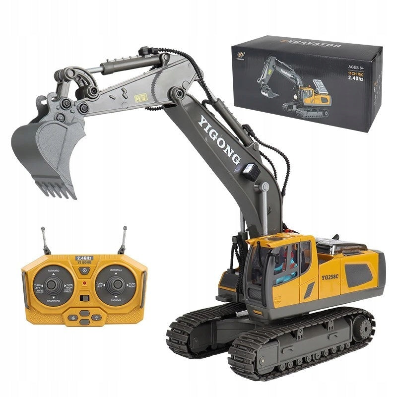 EXCAVATOR Bucket REMOTE CONTROLLED Crawler METAL ELEMENTS 11CH 1:18