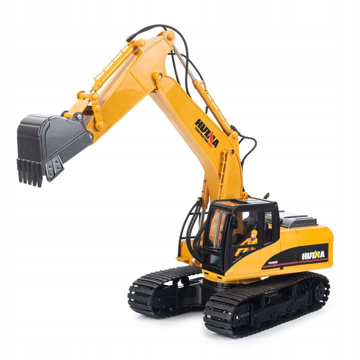 EXCAVATOR ON TRACKS METAL HUINA 1535 REMOTE CONTROLLED RC TOY