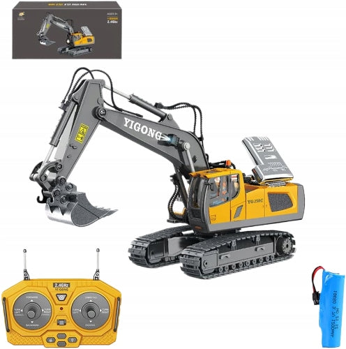 EXCAVATOR RC 1:20 CONSTRUCTION VEHICLE REMOTE CONTROLLED WITH METAL SHOVEL