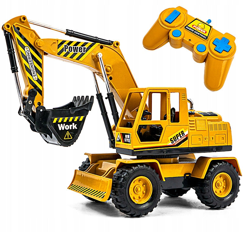 EXCAVATOR REMOTE CONTROLLED LARGE RC BULLDOZER + REMOTE CONTROL 2.4ghz SET FOR KIDS Brand click4TOYS