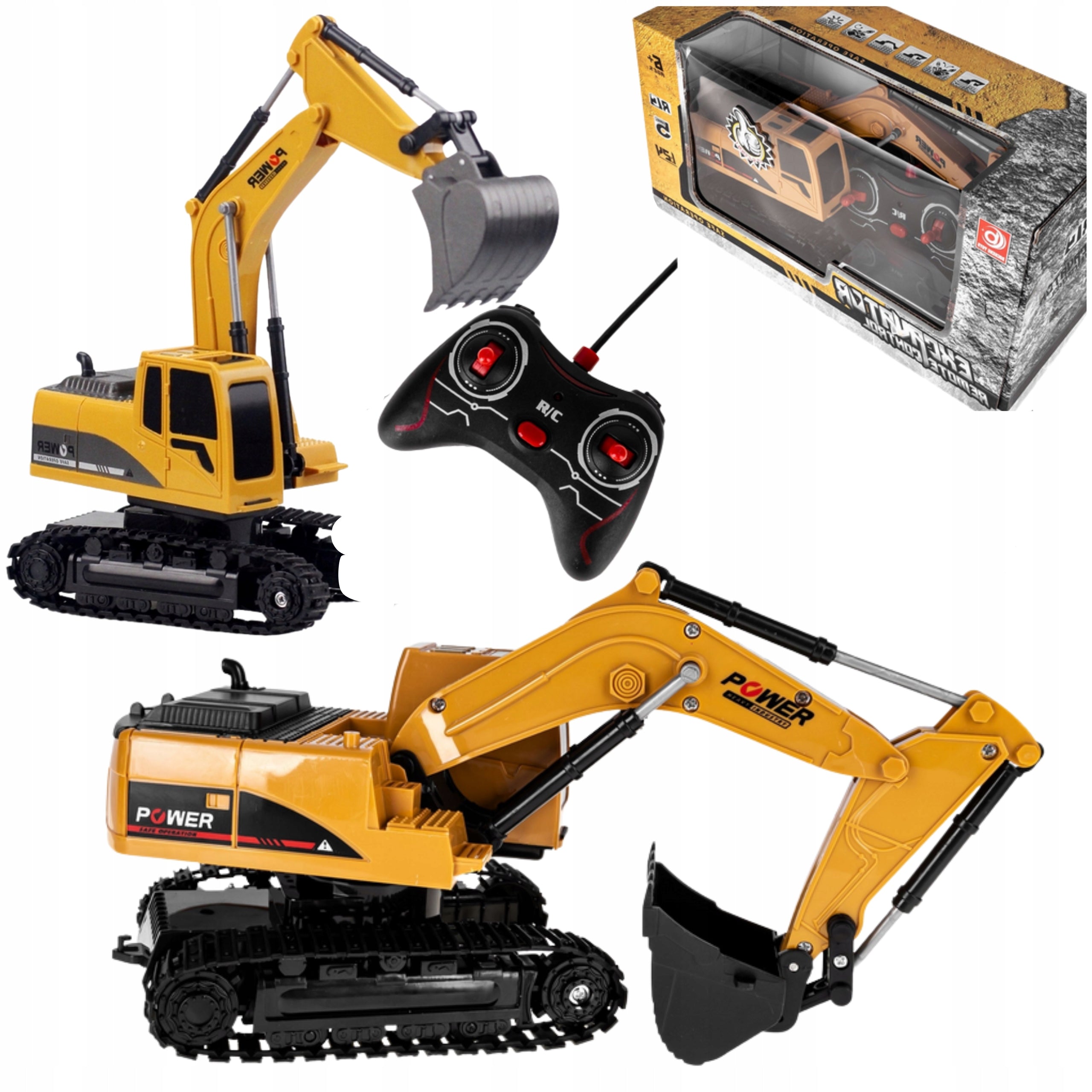 EXCAVATOR REMOTE CONTROLLED SOUND EFFECTS REMOTE CONTROL GIFT FOR CHILD'S DAY