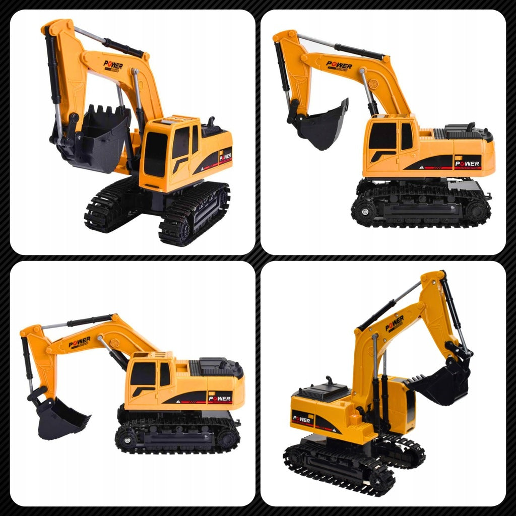 EXCAVATOR REMOTE CONTROLLED STRONG TOY FOR CHILDREN LARGE BULLDOZER PILOT RC Brand MEMFLOW