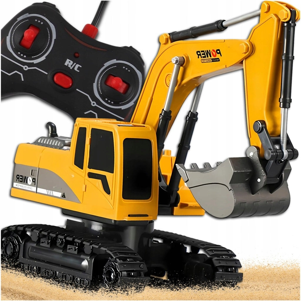 EXCAVATOR REMOTE CONTROLLED STRONG TOY FOR CHILDREN LARGE BULLDOZER PILOT RC